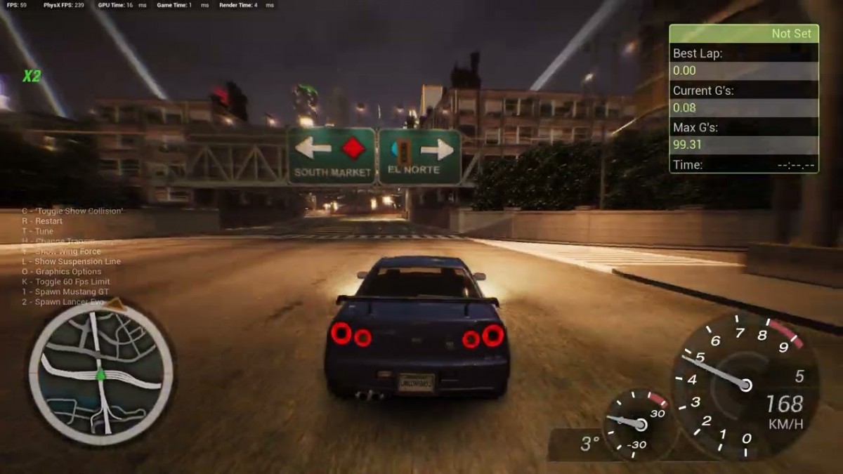 Need for Speed Underground 2 sous Unreal Engine 4, ça déchire !!!