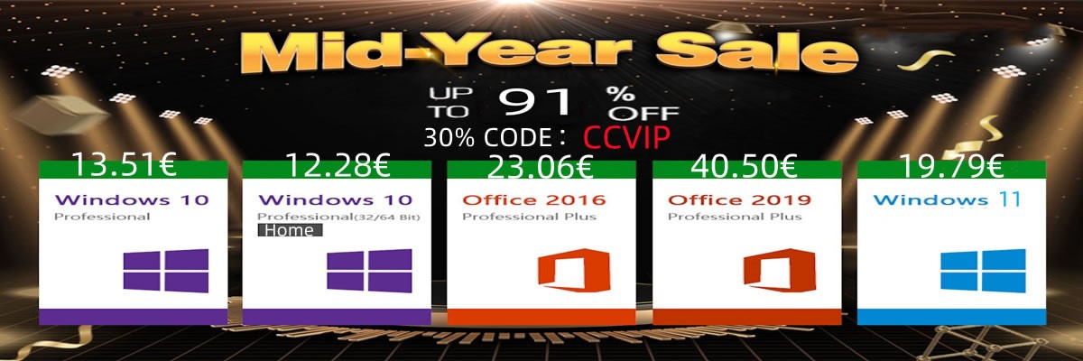 13 euros pour Windows 10 Pro et 23 euros pour Office 2016, les ventes d'été continuent