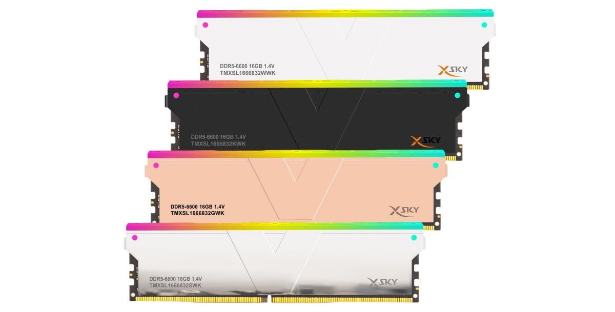 v-color dévoile sa mémoire Manta XSky RGB DDR5 à 6600 MHz, plus un processus de test automatique des puces