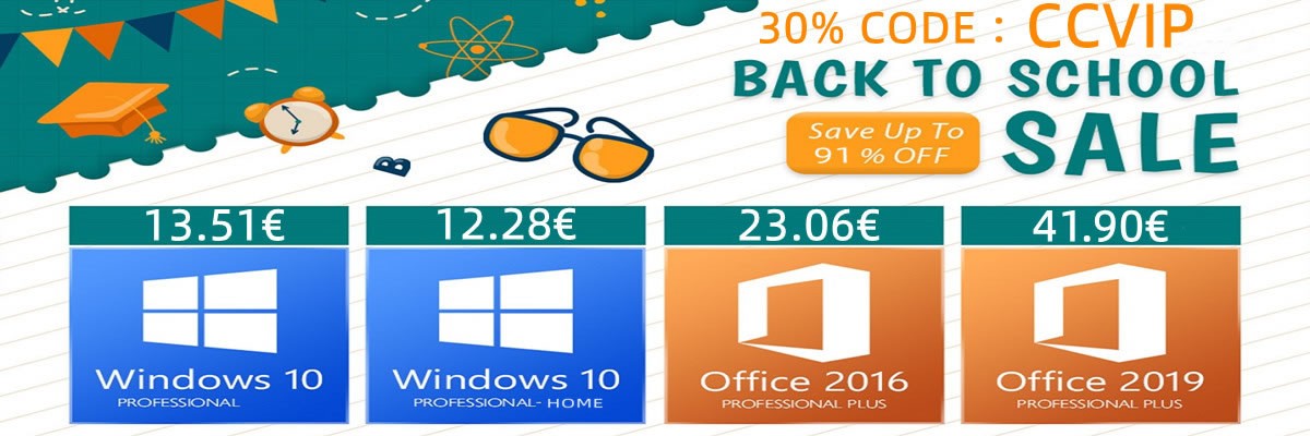 13 euros pour Windows 10 Pro et 23 euros pour Office 2016, l'été continue