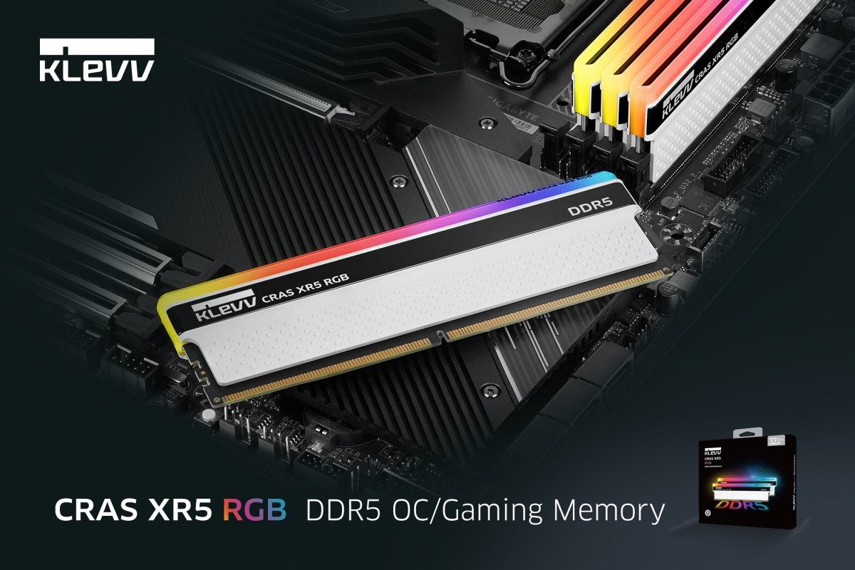 KLEVV dévoile sa mémoire CRAS XR5 RGB, dans la continuité