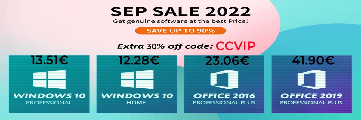 13 euros pour Windows 10 Pro et 23 euros pour Office 2016, c'est l'automne