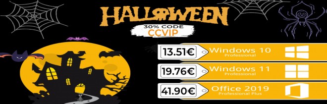 GVGMall, 13 euros pour Windows 10 Pro et 23 euros pour Office 2016, des prix en mode Halloween