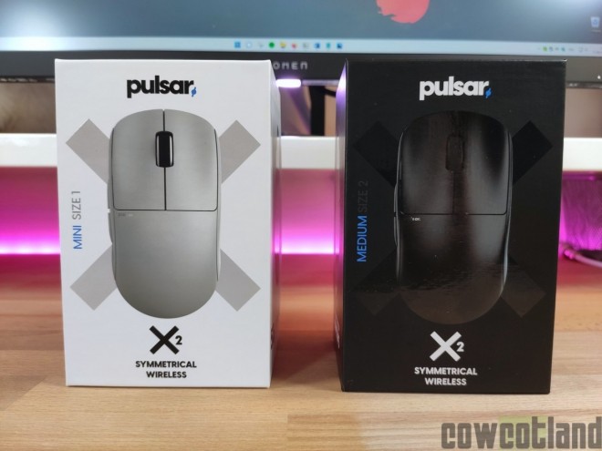 Test souris Pulsar X2 Wireless et X2 Mini Wireless