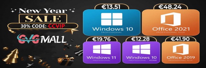 2023 avec GVGMALL : Windows 10 Pro à 13 euros, Office 2016 à 23 euros !