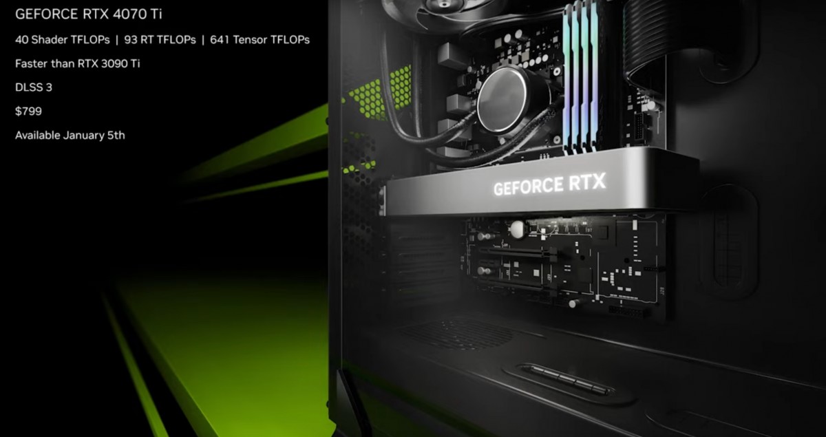 CES 2023: NVIDIA ha annunciato la scheda grafica RTX 4070 Ti