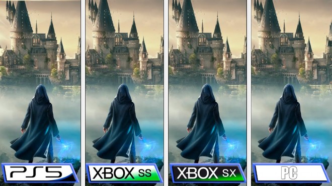 Hogwarts Legacy  comparaison Xbox-PS5-PC