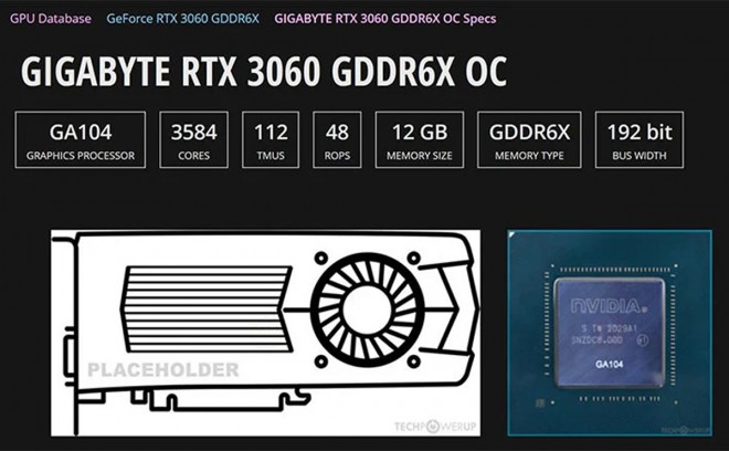 Vers une 4 ème GeForce RTX 3060 en GA104 et GDDR6X, sérieusement ???