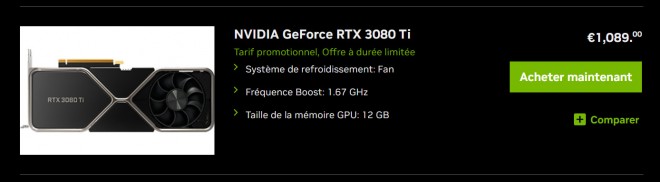 nvidia geforce rtx3080ti founders edition disponible vente