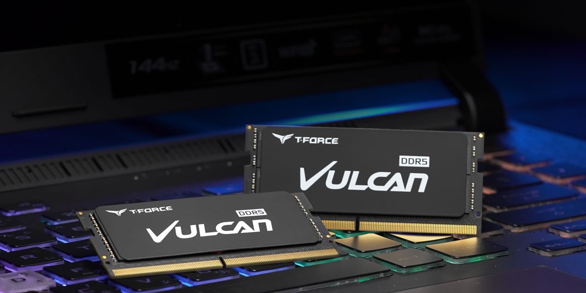 TEAMGROUP lance la mémoire T-FORCE VULCAN SO-DIMM DDR5