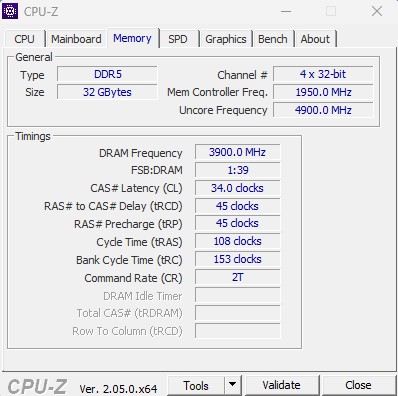 Trident Z5 RGB 2 x 16 Go DDR5-6800 CL34