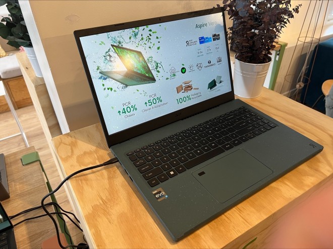 Mindful Bliver værre dygtige Next@Acer : ordinateur portable Acer Aspire Vero 15, encore plus vert