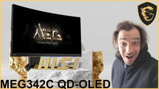 présentation écran MSI MEG342C QD OLED