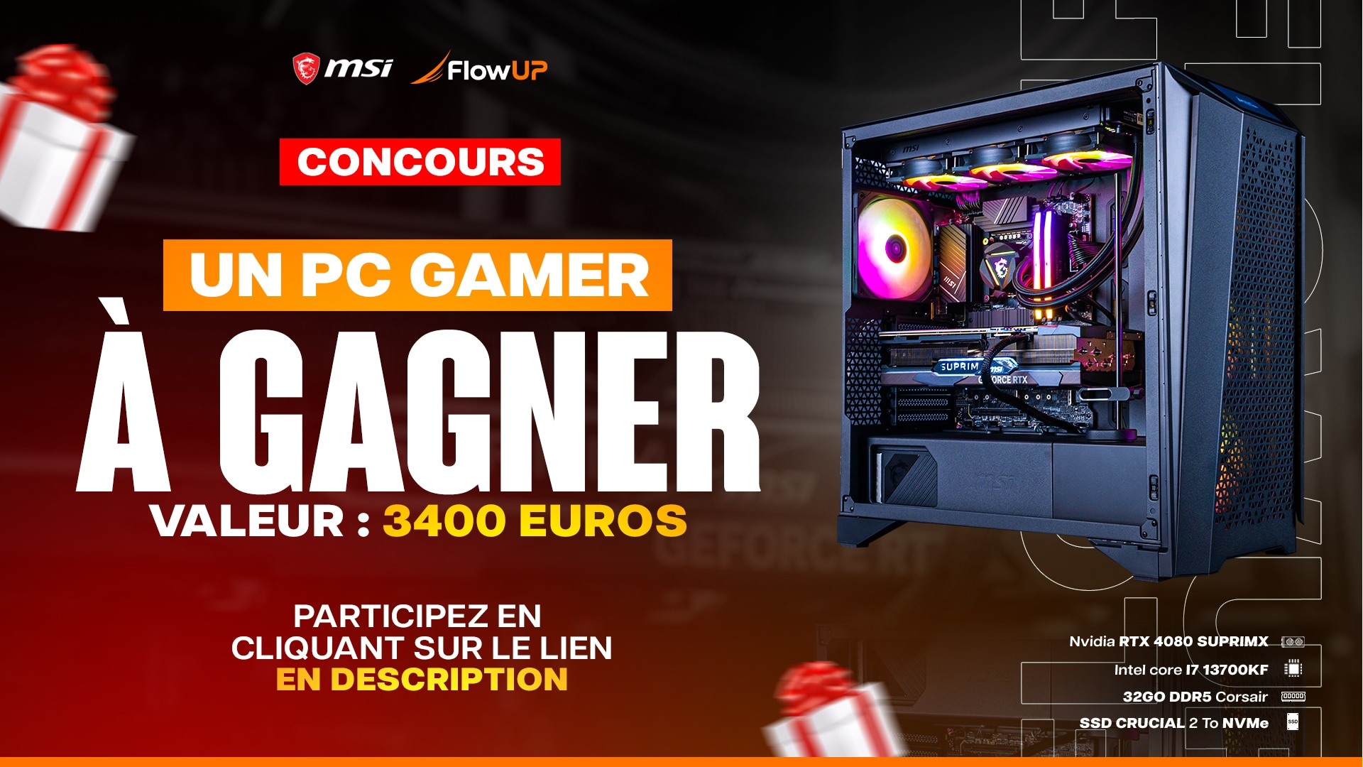 PC Gamer FlowUP - Achat PC Gaming - Ordinateur gaming