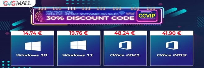 Les ventes de l'été jusqu'à - 91 %, Windows 10/11 sous les 15 U+20AC; et Office à 24 U+20AC; !!!