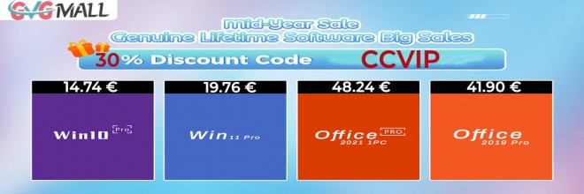 Les ventes d'été jusqu'à - 91 %, Windows 10/11 sous les 15 U+20AC; et Office à 24 U+20AC; !!!