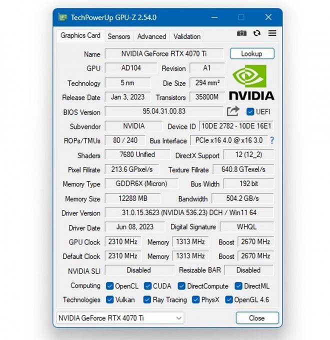 TechPowerUp GPU-Z 2-54-0