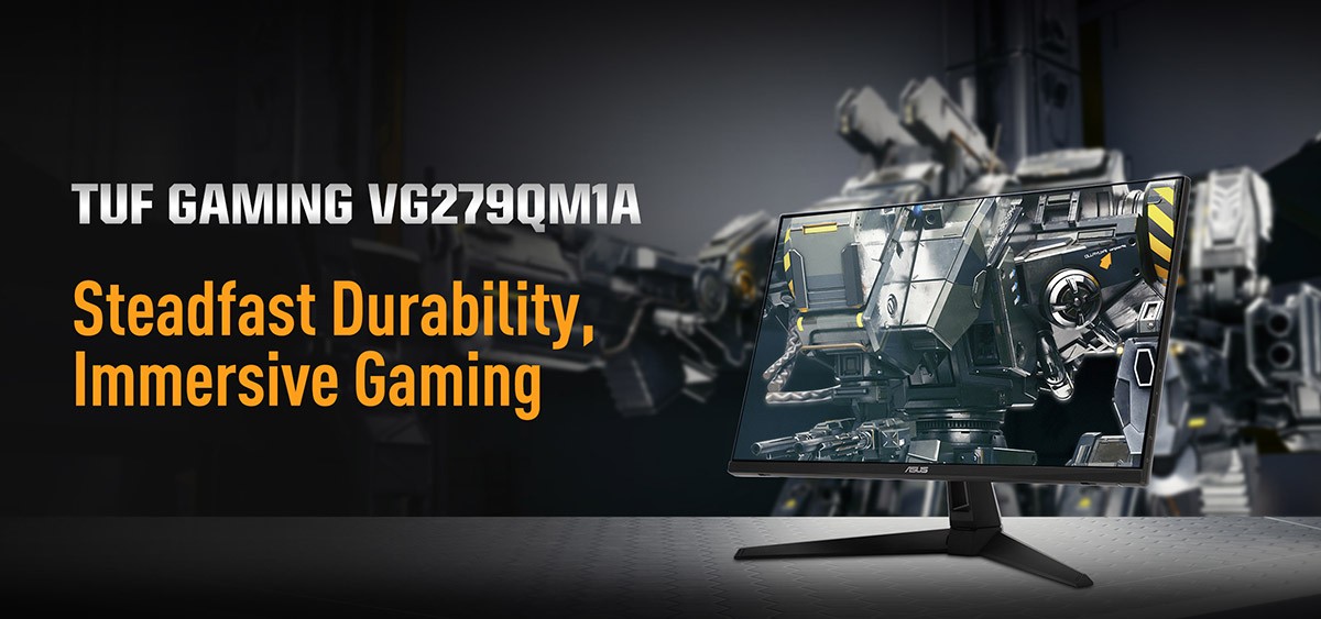 ASUS annonce le VG279QM1A, un écran FHD montant jusqu'à 280 Hz