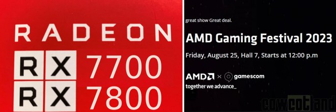 AMD annonce gamescom rx7700 rx7800