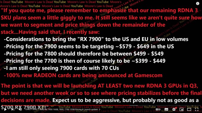 Après la RX 7900 GRE, AMD pourrait lancer une Radeon RX 7900