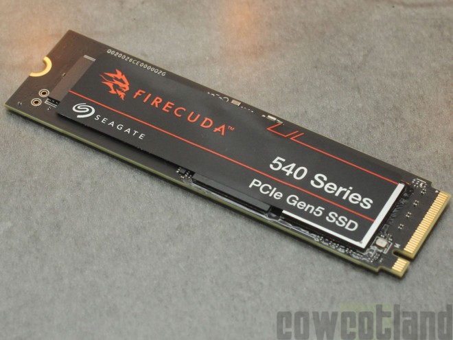 Test SSD Seagate Firecuda 540 2 To : 10000 Mo/sec qui sont chauds bouillants