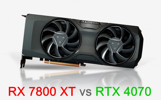 bench RX7800xt versus RTX4070
