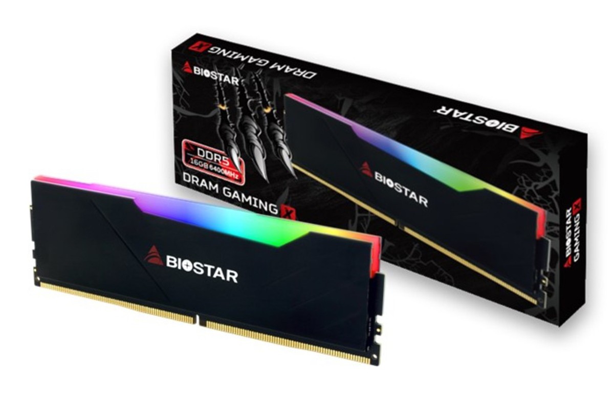 Biostar annonce une barrette de mémoire 16 Go GAMING X DDR5 RGB