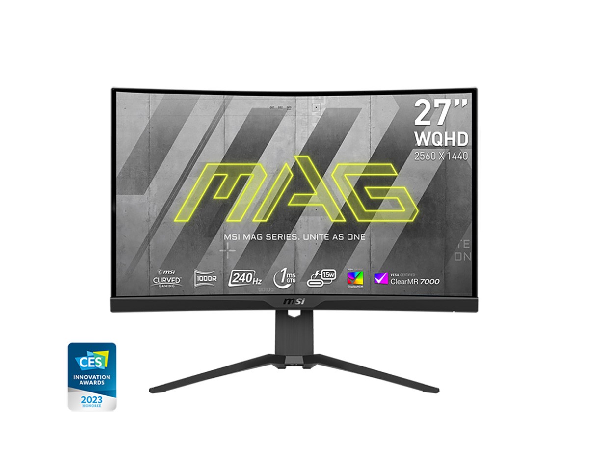 MSI lance le MAG275CQRXF, un écran QHD (2560 x 1440) courbé à 1000R avec un taux de rafraîchissement de 250 Hz.