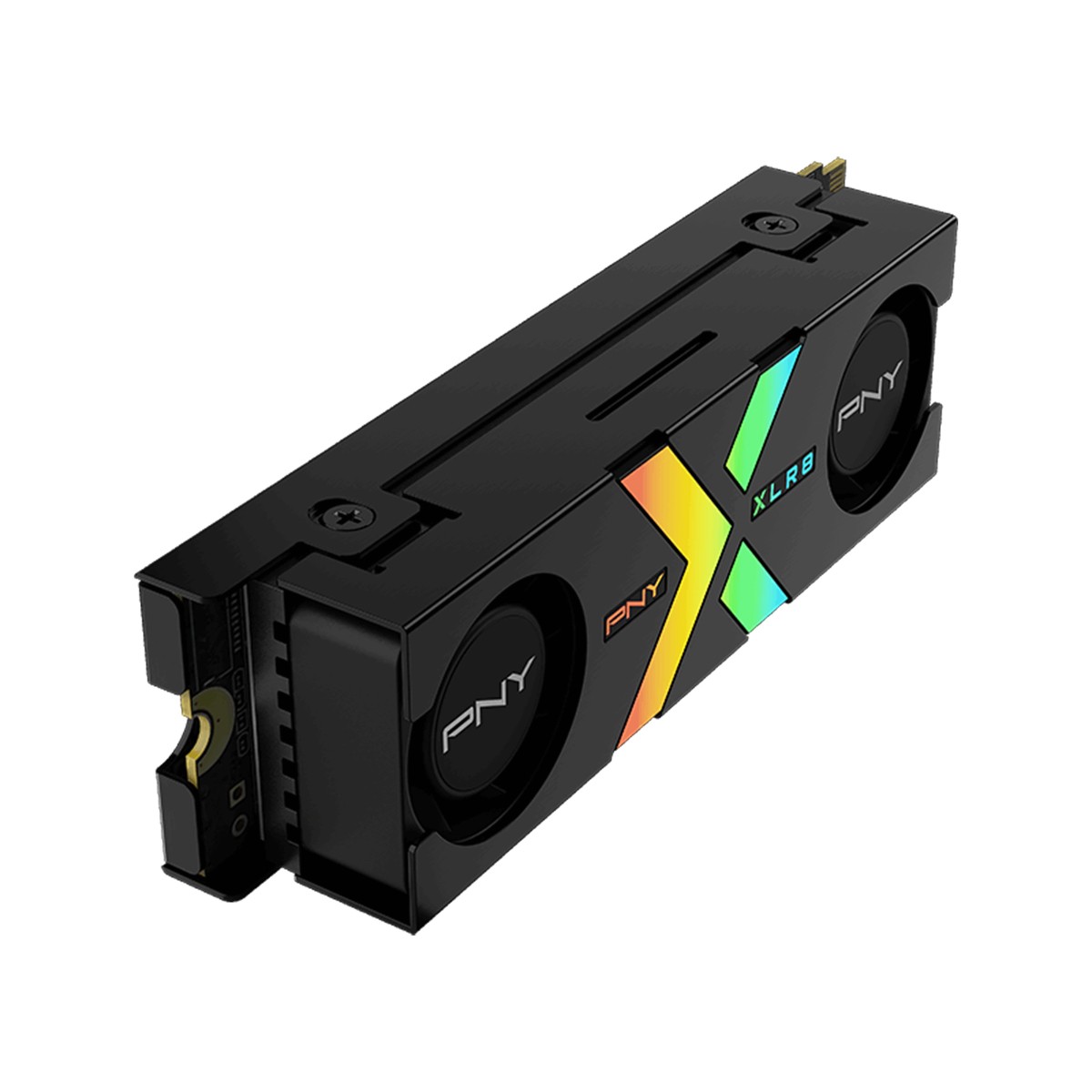 PNY CS3150 un SSD Gen 5 à double ventilateurs avec du RGB en option
