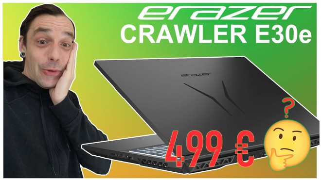 ERAZER Crawler E30e : un portable Gamer avec une GeForce RTX à 500 U+20AC; ?