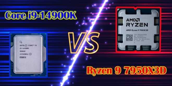Core i9-14900K VS Ryzen 9 7950X3D, lequel est le meilleur en jeu ?