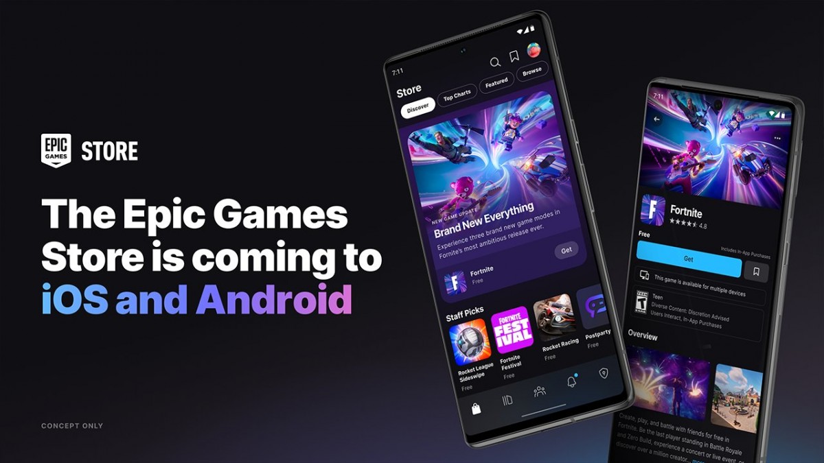 iOS et Android recevront prochainement une application Epic Games Store