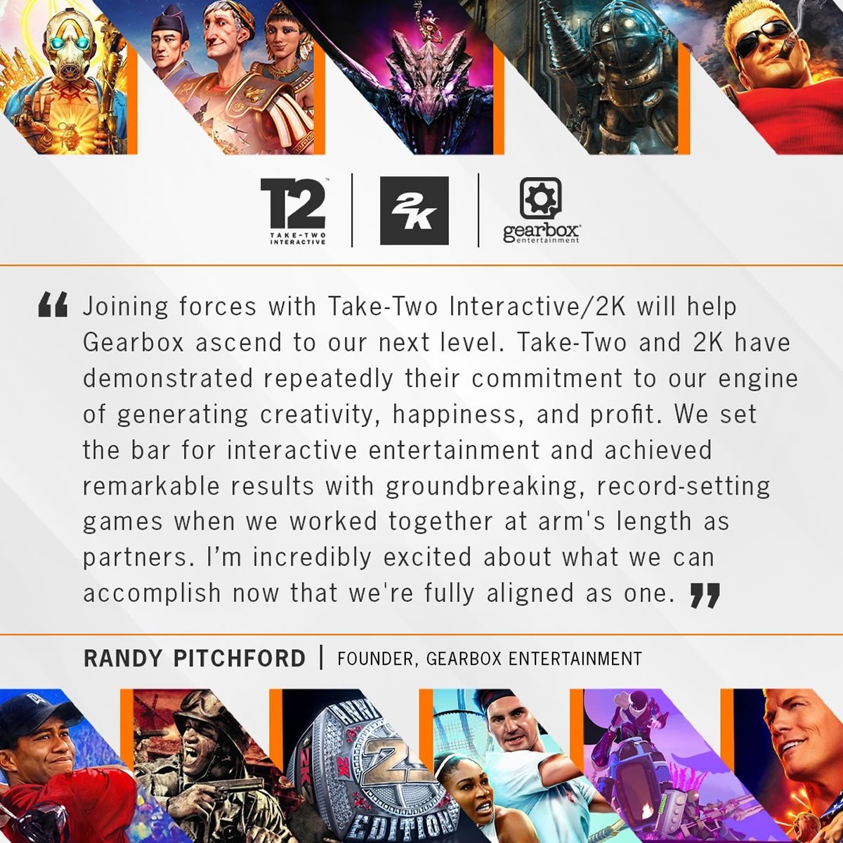 Take-Two Interactive met la main sur Gearbox !