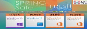 Les ventes du printemps : Windows 10  seulement 13...
