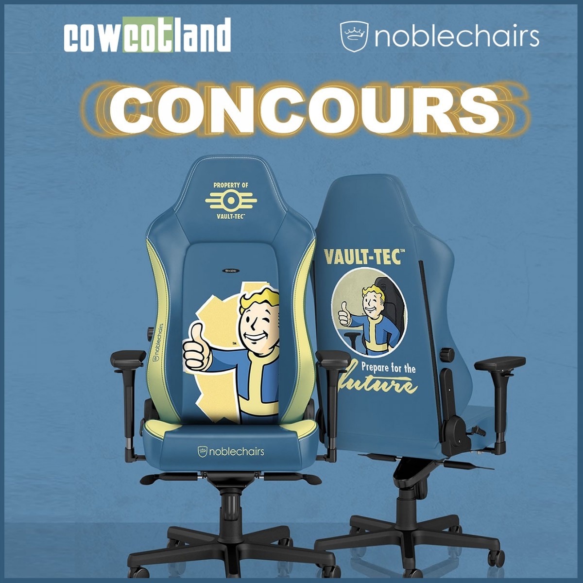 Cowcotland 20 ans : Gagne ton siège Gamer noblechairs HERO Fallout Edition !!