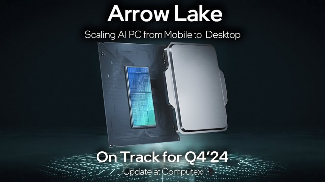 Les nouveaux processeurs Arrow Lake d'Intel débarqueront en Q4-2024