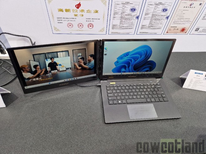 Computex 2024 : Acemagic dévoile davantage d'informations sur son laptop X1 à deux écrans