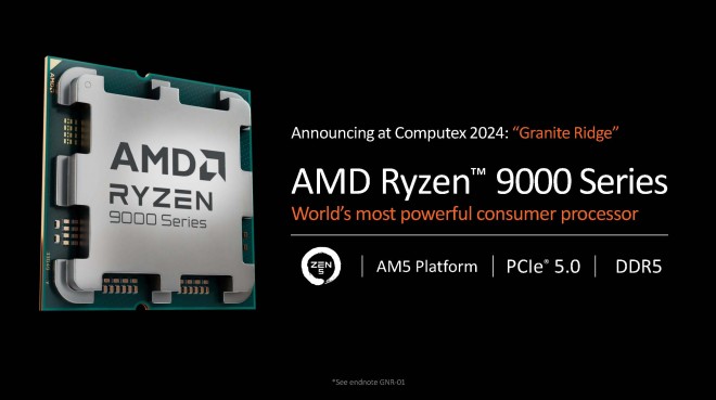 Computex 2024 : AMD annonce ses processeurs RYZEN 9000 en ZEN 5