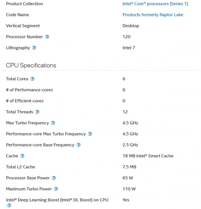 intel core-5-120F