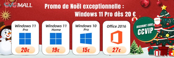 On prépare Noël : Windows 11 Pro à 20 euros !!!