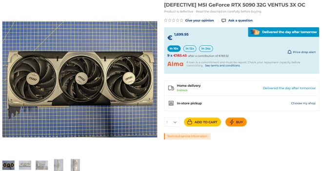 RTX5090 HS LDLC