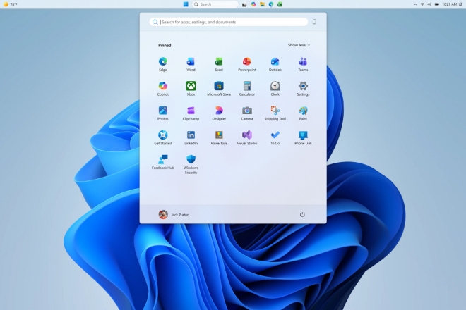 menu demarrer windows11