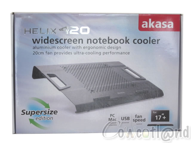 Image 14989, galerie Test Notebook Cooler Akasa Helix 420