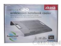 Cliquez pour agrandir Test Notebook Cooler Akasa Helix 420