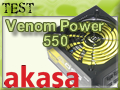 Test alimentation Akasa Venom Power 550 watts