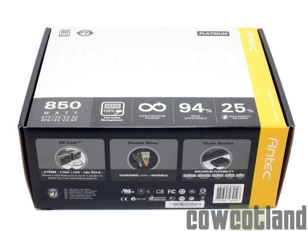 Image 23245, galerie Test alimentation Antec High Current Pro 850 watts