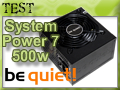 Test alimentation Be Quiet System Power 7 500 watts