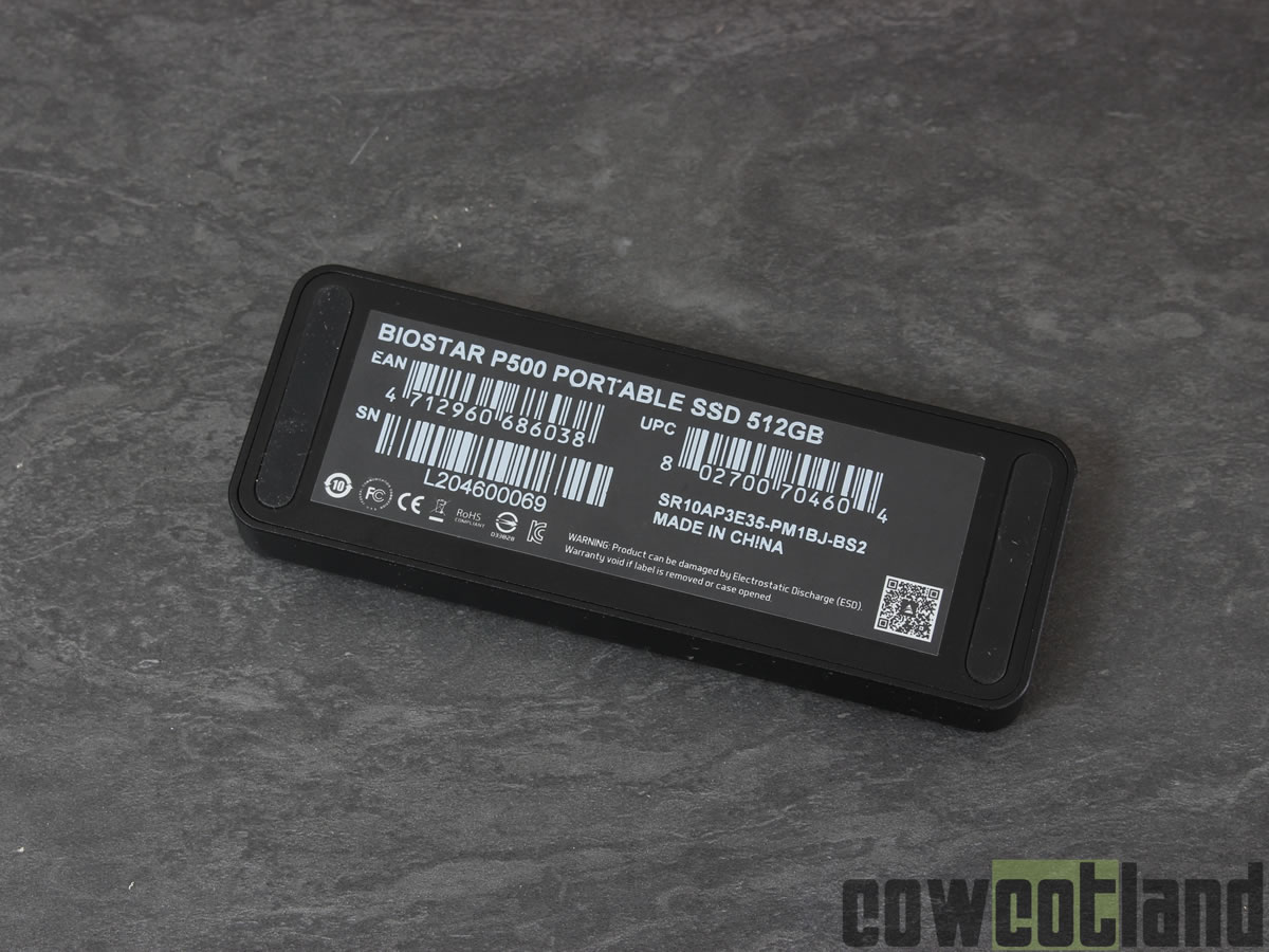 Image 43809, galerie Test SSD externe BIOSTAR P500 512 Go, toute la puissance du RGB dans la poche