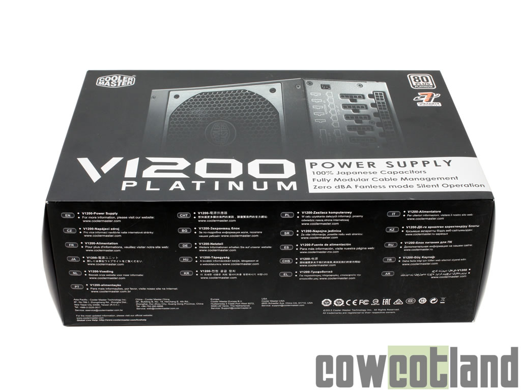 Image 23455, galerie Test alimentation Cooler Master V1200 Platinum