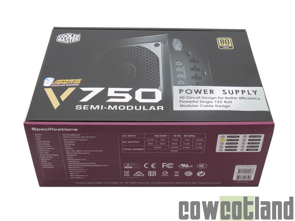 Image 24149, galerie Test alimentation Cooler Master V 750 Semi-Modular